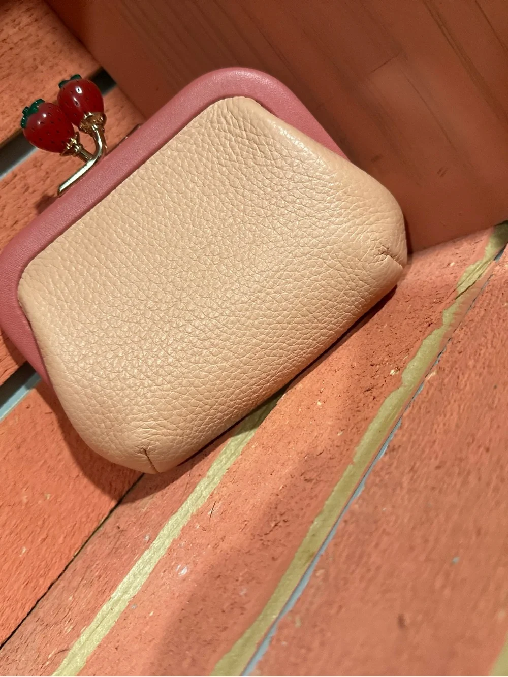 Coach Strawberry Kisslock Pouch - Picture 2 of 6
